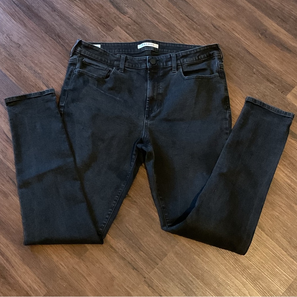 PacSun Black Stacked Skinny Jeans - Picture 5 of 8